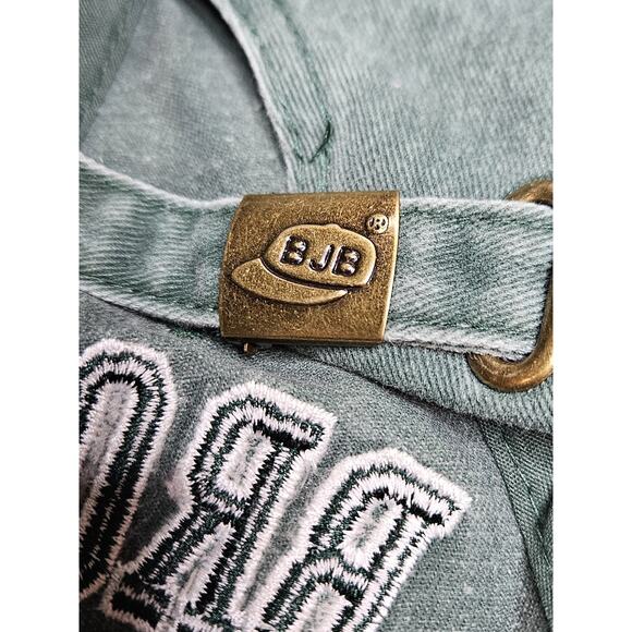 Brooklyn 1625 New York Baseball Hat Cap Adult One Size Green Strap Back BJB Hats - Picture 3 of 4